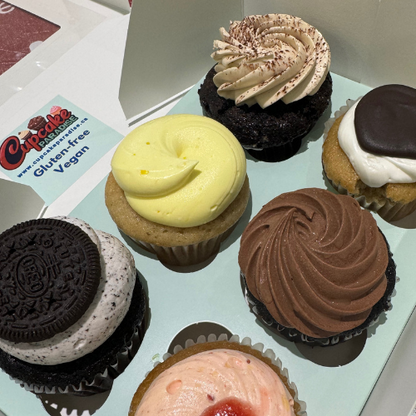 6 Pack Gluten-free Vegan Cupcakes