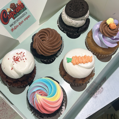 6 Pack Gluten-free Vegan Cupcakes