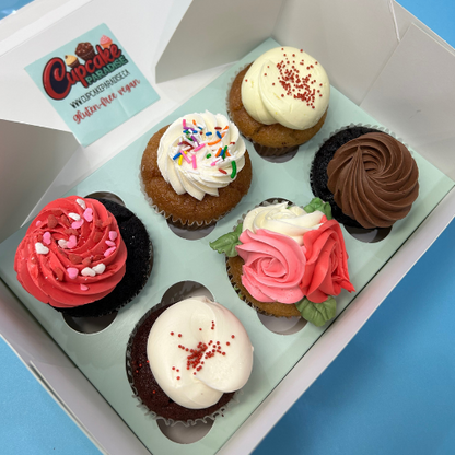6 Pack Gluten-free Vegan Cupcakes
