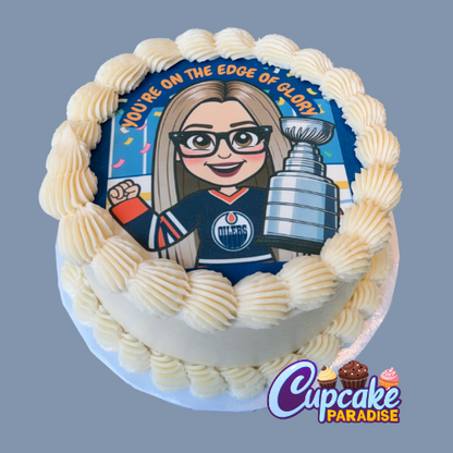 Round Custom Logo / Photo Cake