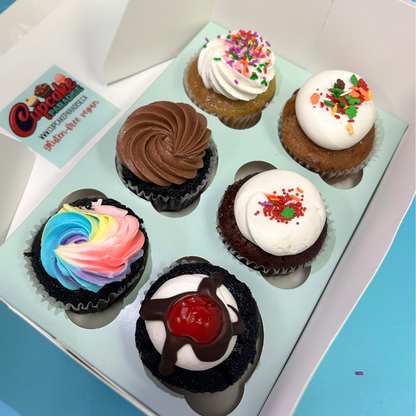 6 Pack Gluten-free Vegan Cupcakes