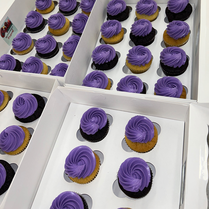 12 pack Custom Color Cupcakes