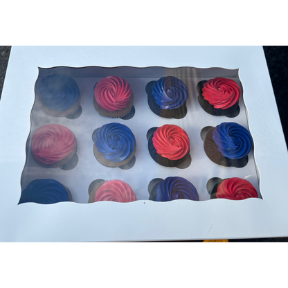 12 pack Custom Color Cupcakes