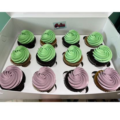 12 pack Custom Color Cupcakes